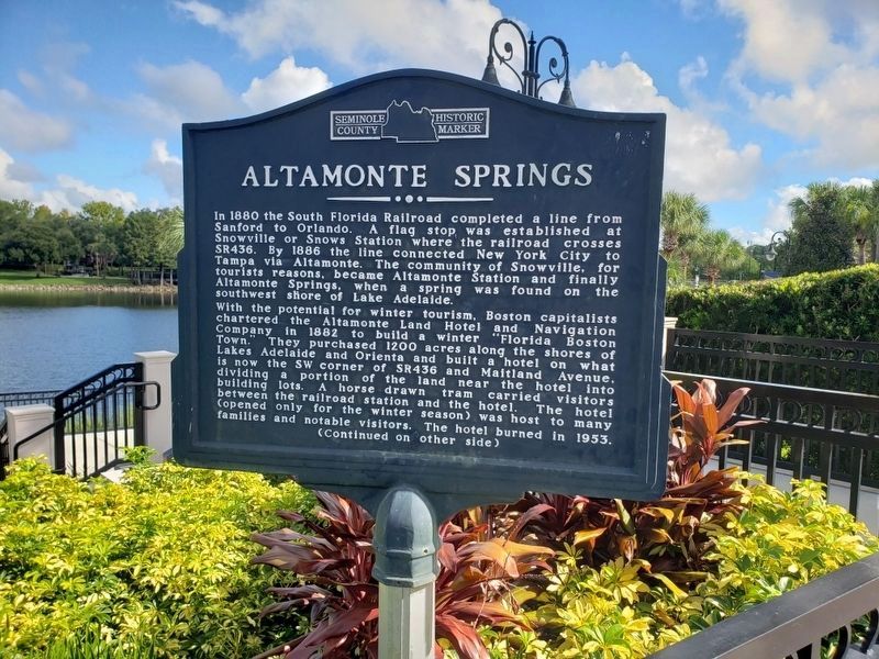 Altamonte Springs Marker image. Click for full size.