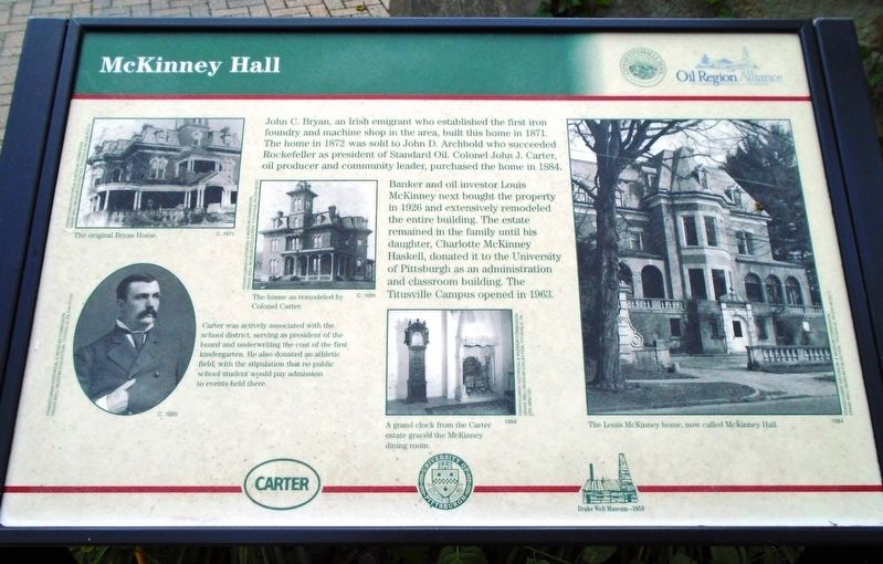 McKinney Hall Marker image. Click for full size.