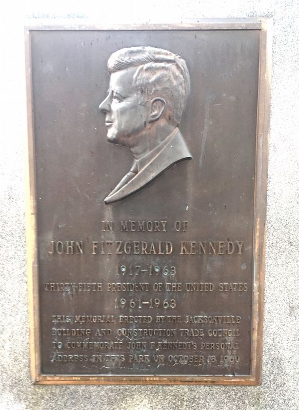 John Fitzgerald Kennedy Marker image. Click for full size.