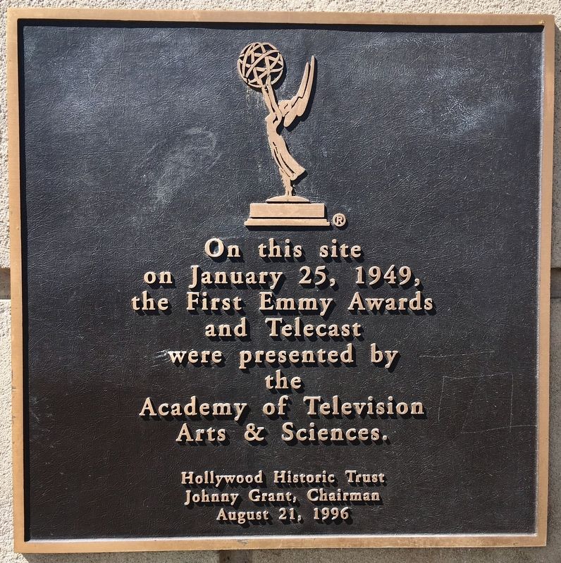 First Emmy Awards Marker. Click for full size. First Emmy Awards Marker image. Click for full size.