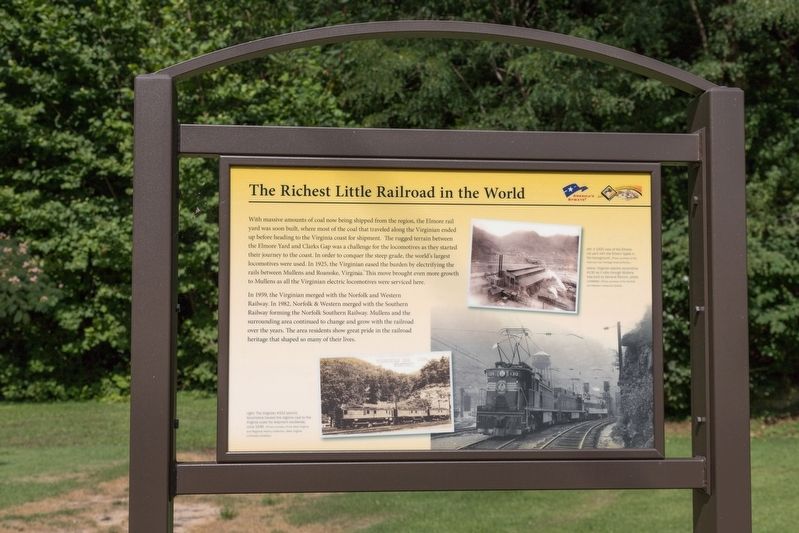 The Richest Little Railroad in the World Interpretive Panel image. Click for full size.