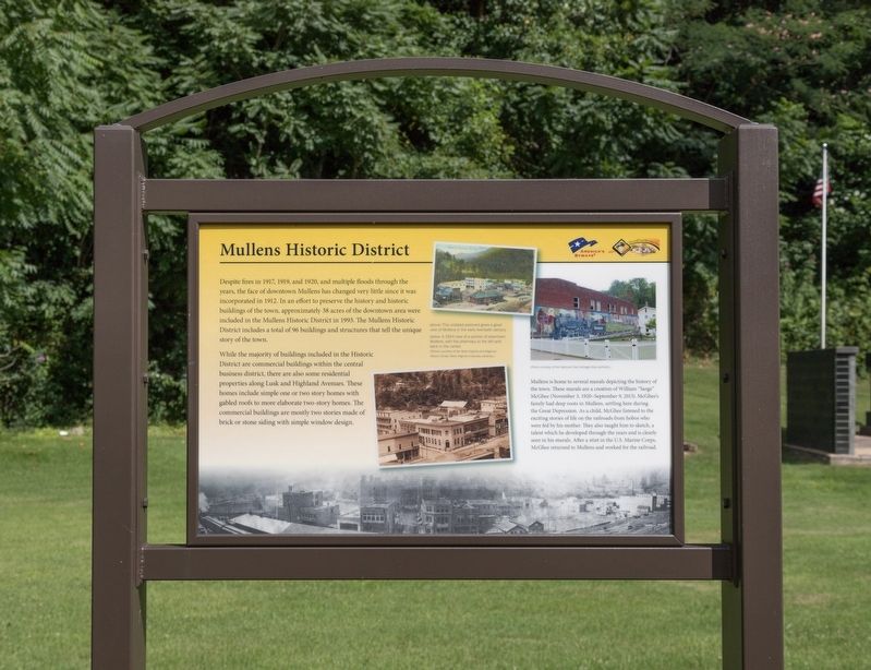 Mullens Historic District Marker image. Click for full size.