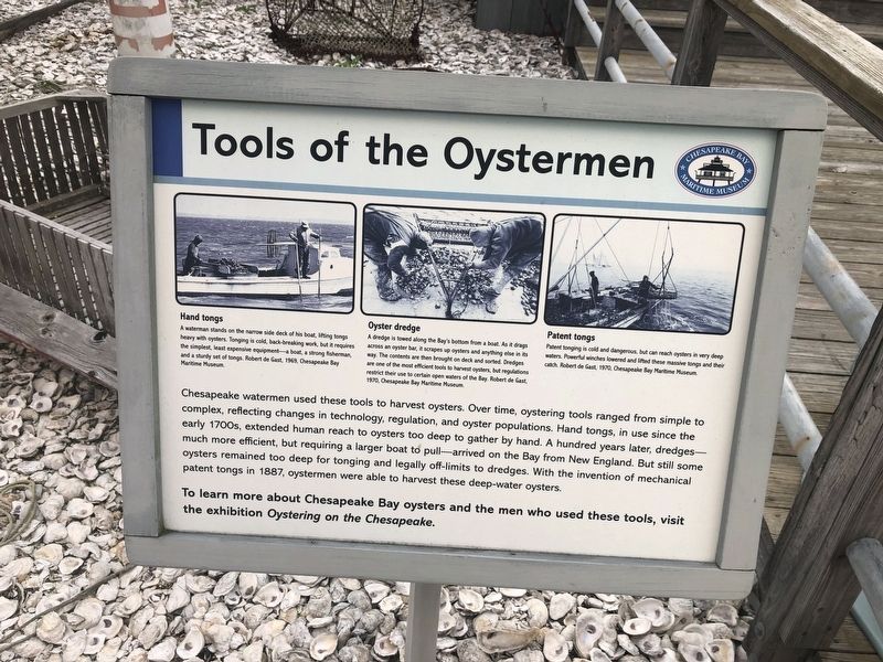 Tools of the Oystermen Marker image. Click for full size.