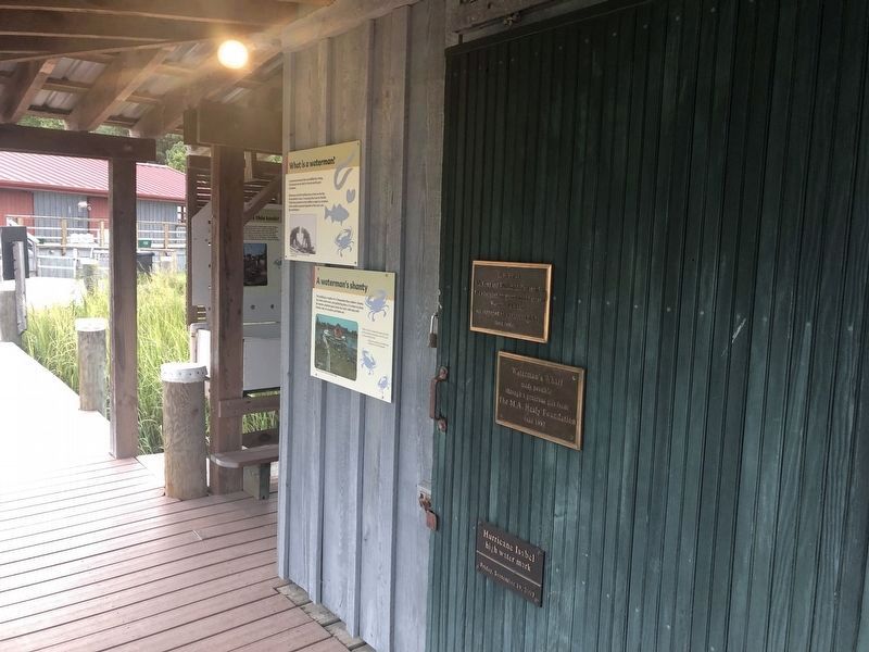 What is a waterman? and A waterman's shanty. Click for full size. What is a waterman? and A waterman's shanty image. Click for full size.