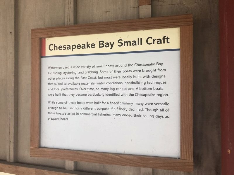 Chesapeake Bay Small Craft Marker image. Click for full size.