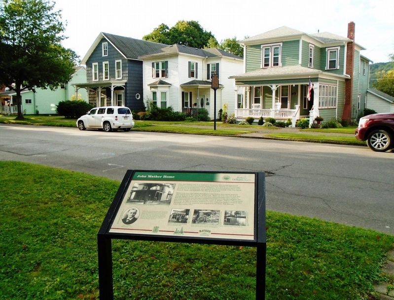 John Mather Home and Marker image. Click for full size.