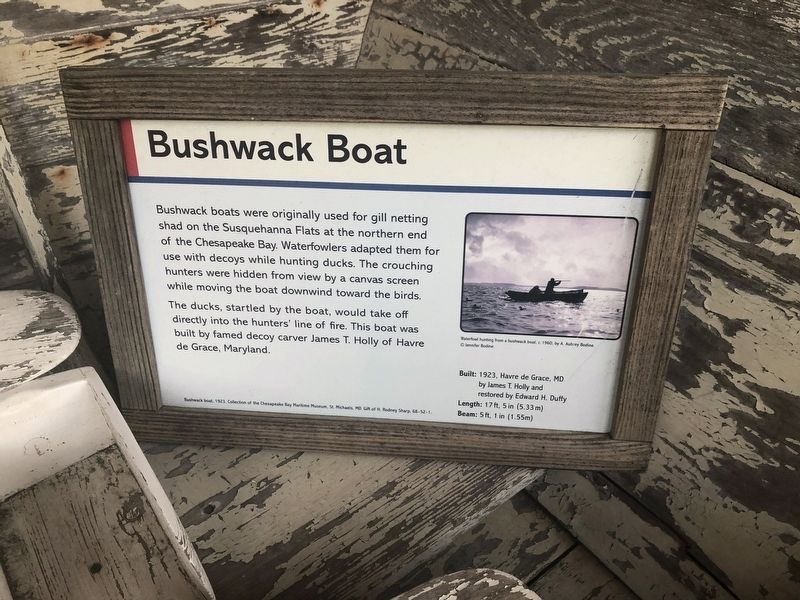 Bushwack Boat Marker image. Click for full size.