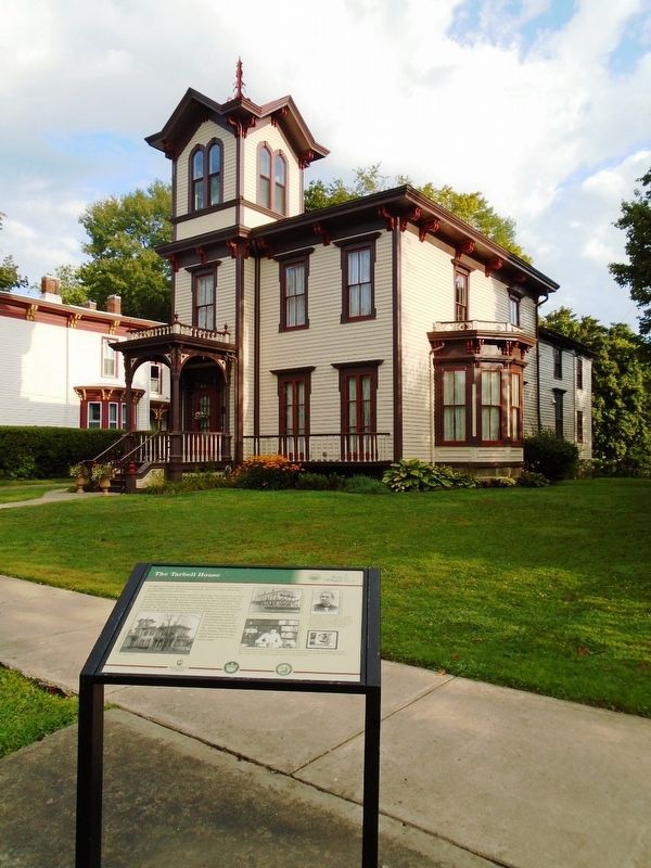 The Tarbell House and Marker image. Click for full size.