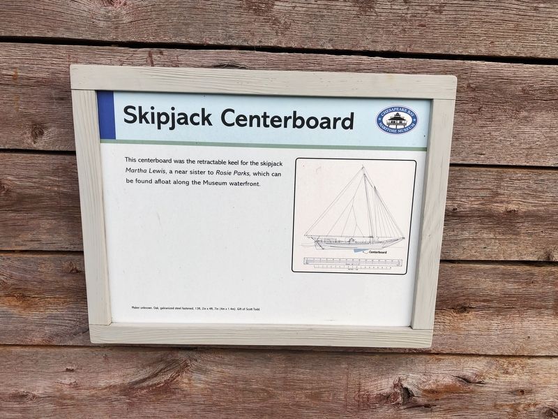 Skipjack Centerboard Marker image. Click for full size.