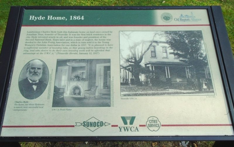 Hyde Home, 1864 Marker image. Click for full size.