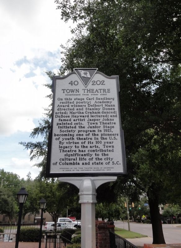 Town Theatre Marker side 2 image. Click for full size.