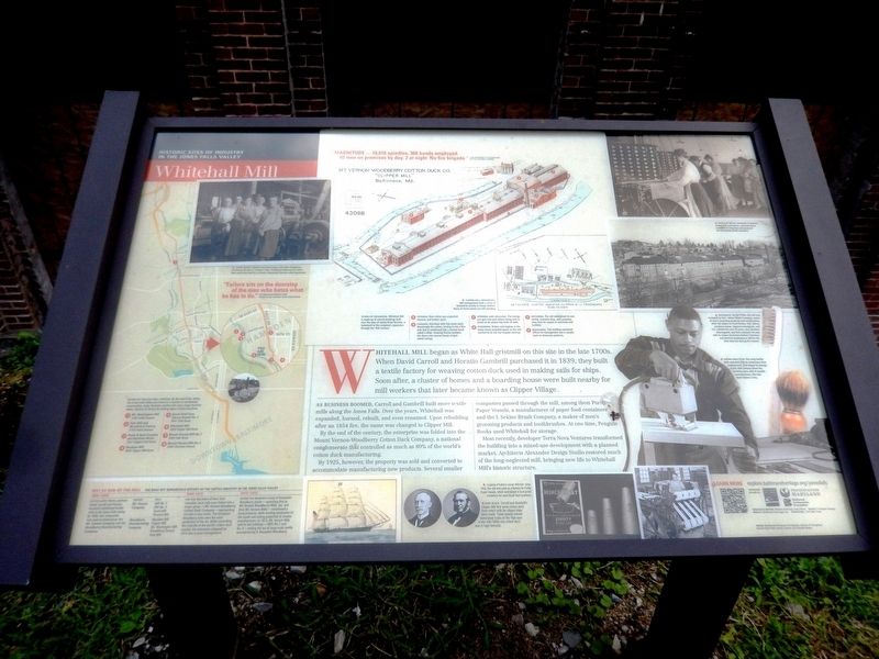 Whitehall Mill Marker image. Click for full size.