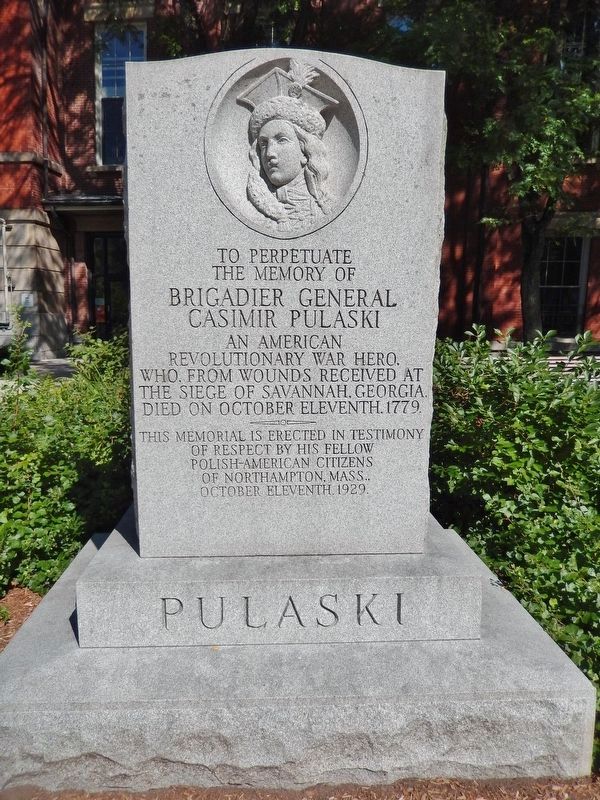 Brigadier General Casimir Pulaski Monument (<i>tall view</i>) image. Click for full size.