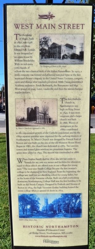 West Main Street Marker image. Click for full size.