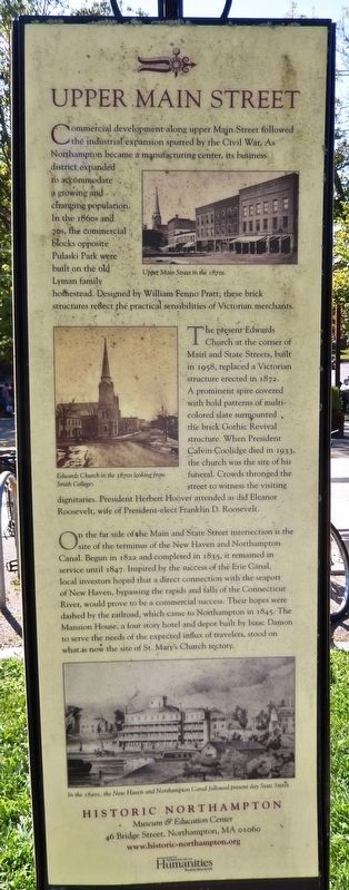 Upper Main Street Marker. Click for full size. Upper Main Street Marker image. Click for full size.