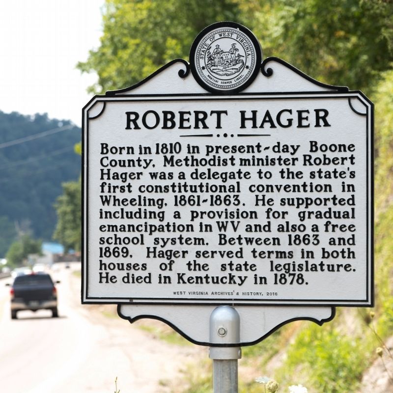 Robert Hager Marker image. Click for full size.