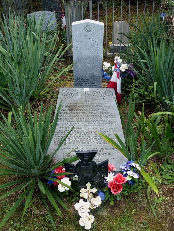 Pvt James D. Pollock Marker image. Click for full size.