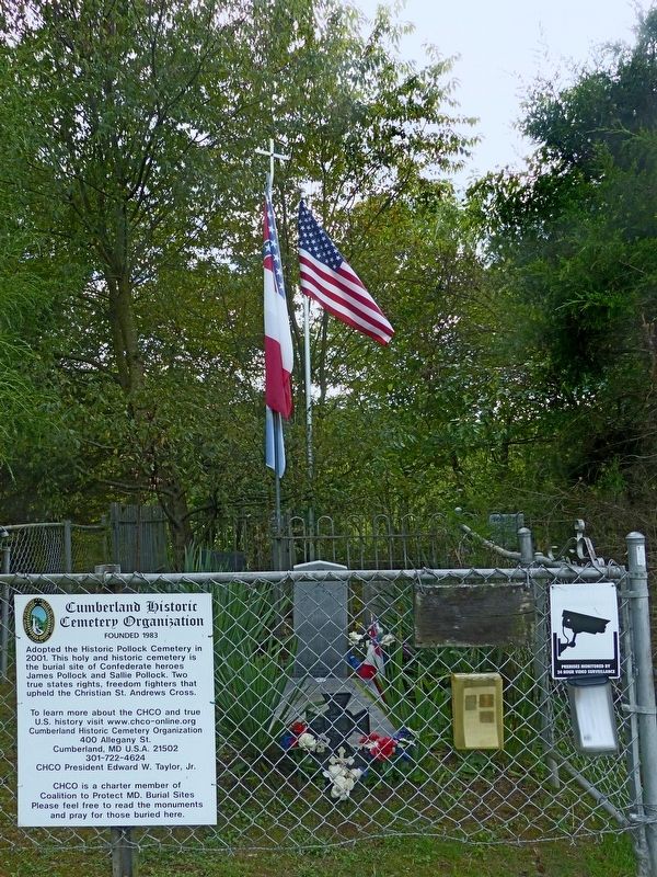 Pvt James D. Pollock Marker image. Click for full size.