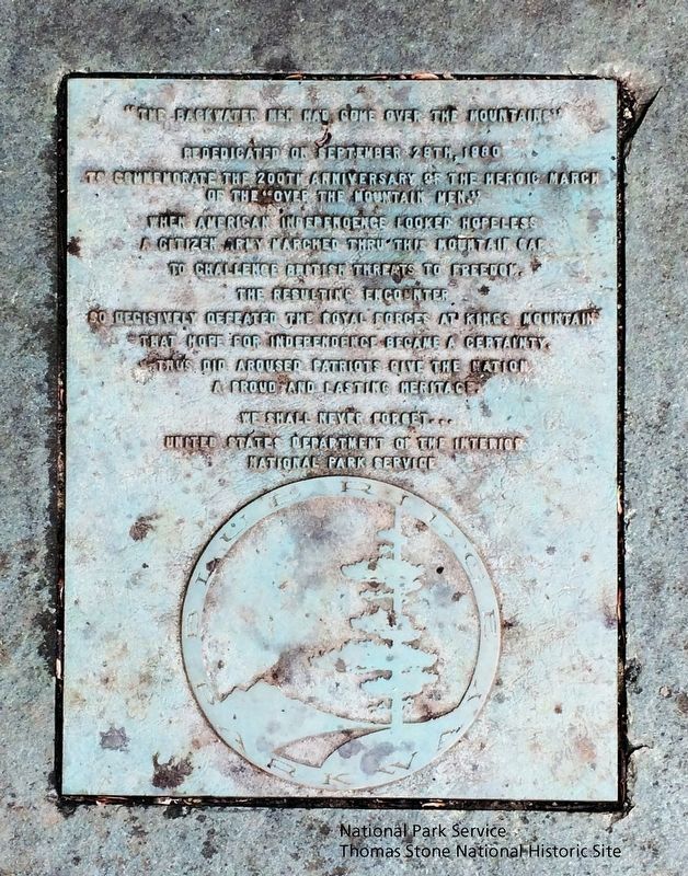 "The Blackwater Men Had Come Over the Mountain" Marker image. Click for full size.