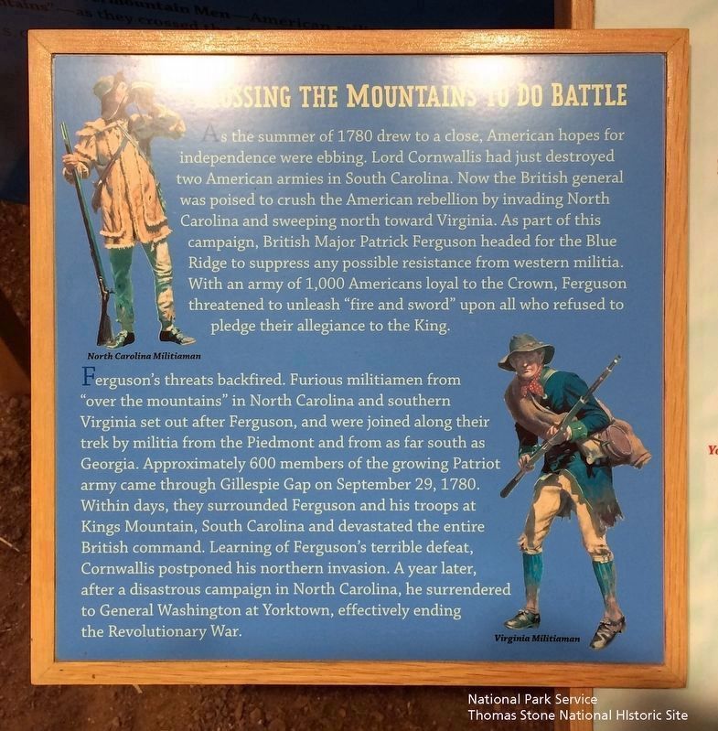 Crossing the Mountains to Do Battle exhibit in the adjacent Museum of North Carolina Minerals. image. Click for full size.