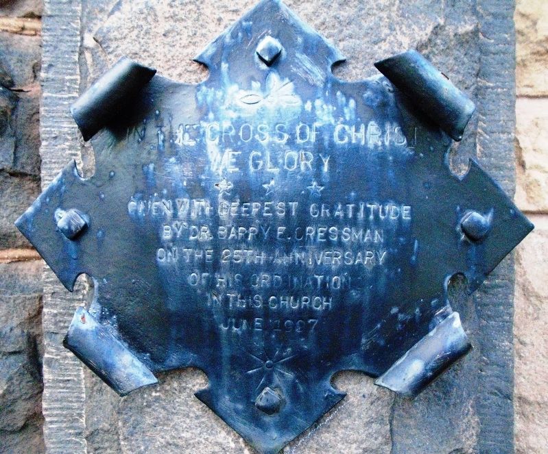 In The Cross of Christ We Glory Marker. Click for full size. In The Cross of Christ We Glory Marker image. Click for full size.