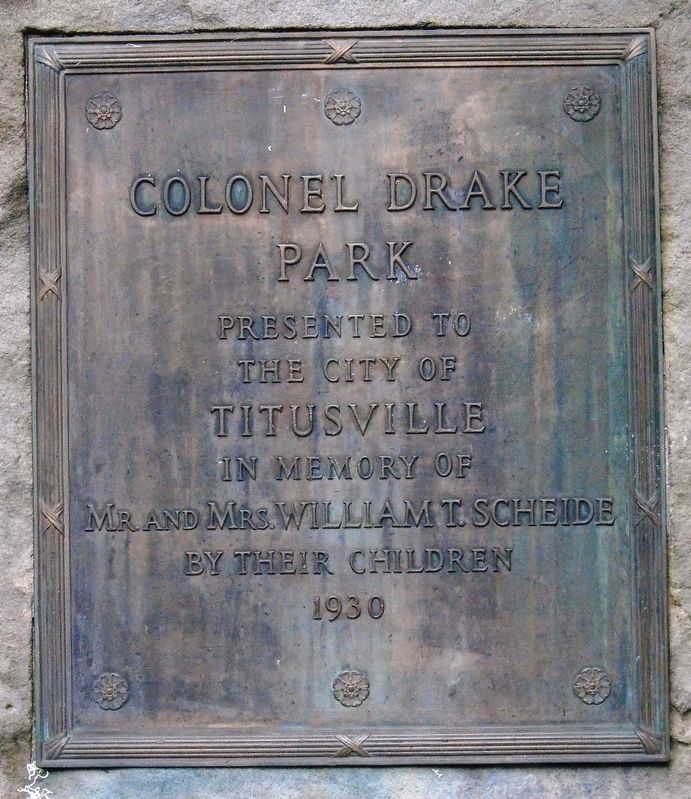 Colonel Drake Park Marker image. Click for full size.