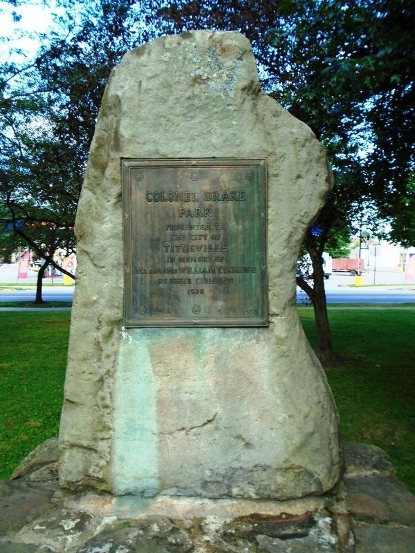 Colonel Drake Park Monument. Click for full size. Colonel Drake Park Monument image. Click for full size.