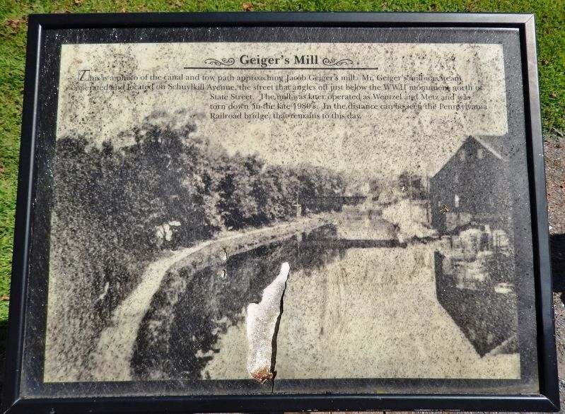 Geiger's Mill Marker. Click for full size. Geiger's Mill Marker image. Click for full size.