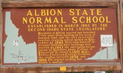 Albion State Normal School Marker image. Click for full size.