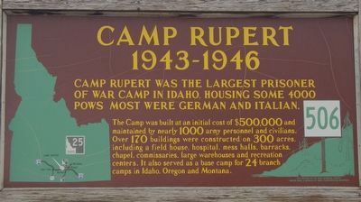 Camp Rupert Marker image. Click for full size.