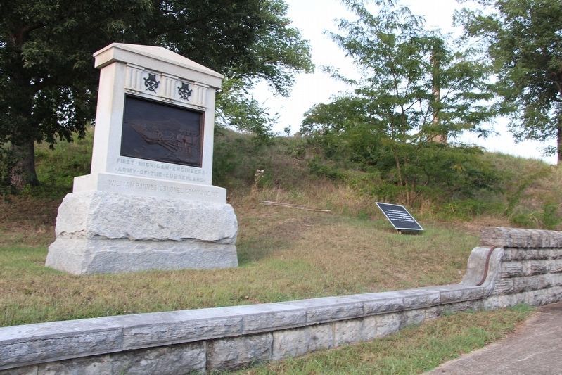 The Monuments in the Western Section of Orchard Knob Marker image. Click for full size.