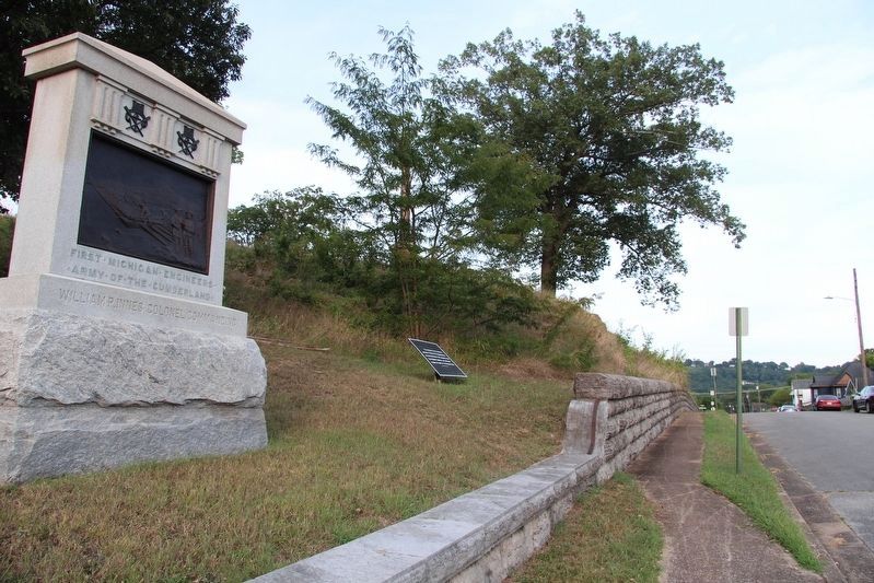 The Monuments in the Western Section of Orchard Knob Marker image. Click for full size.