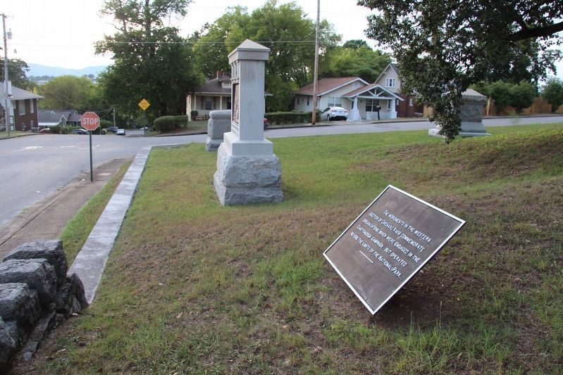 The Monuments in the Western Section of Orchard Knob Marker image. Click for full size.