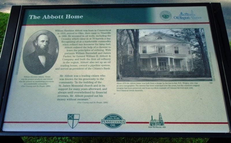 The Abbott Home Marker image. Click for full size.