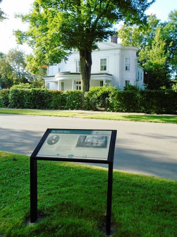The Abbott Home and Marker image. Click for full size.