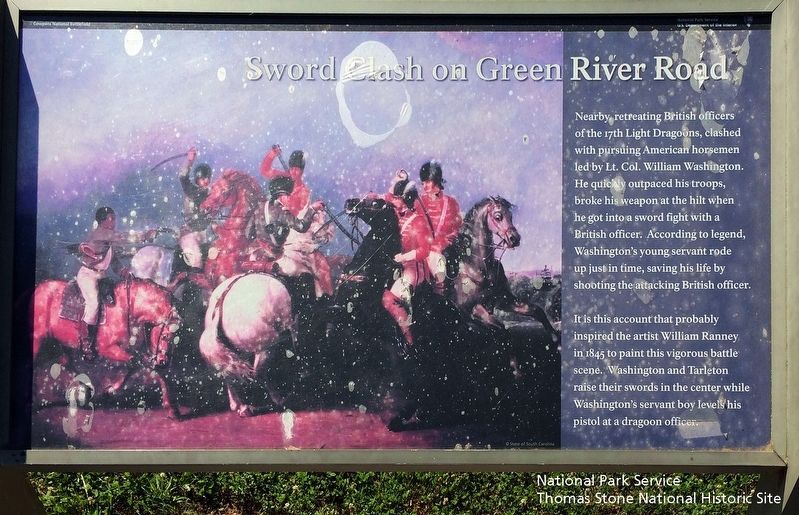 Sword Clash on Green River Road Marker image. Click for full size.