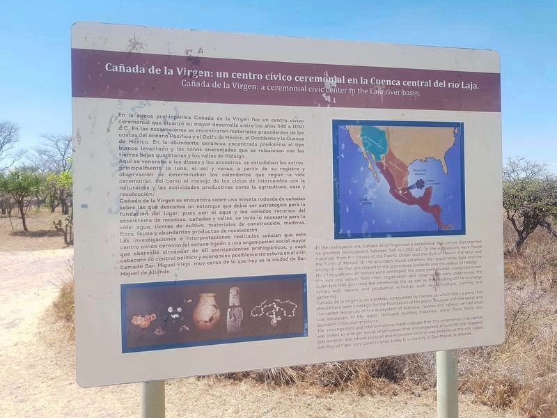 Caada de la Virgen: A Ceremonial Civic Center in the Laja River Basin Marker image. Click for full size.
