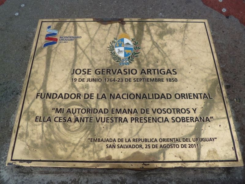 An additional General José Artigas Marker image. Click for full size.