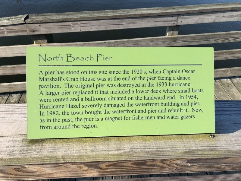 North Beach Pier Marker image. Click for full size.