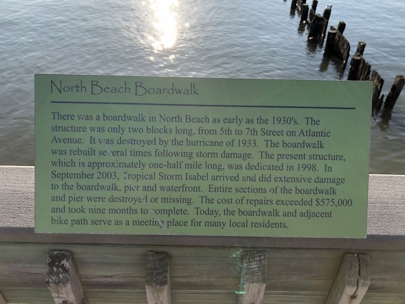 North Beach Boardwalk Marker image. Click for full size.