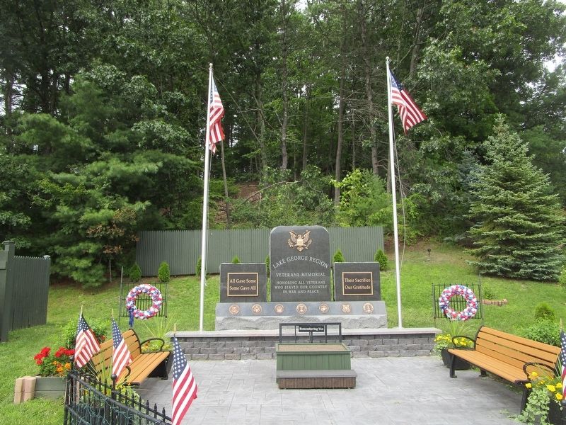 Lake George Region Veterans Memorial. Click for full size. Lake George Region Veterans Memorial image. Click for full size.