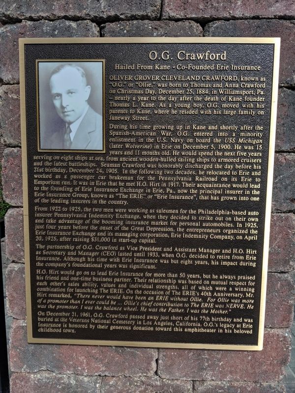 O.G. Crawford Marker image. Click for full size.