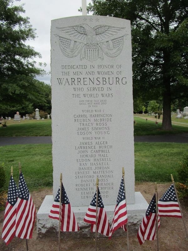 Warrensburg World Wars Memorial image. Click for full size.