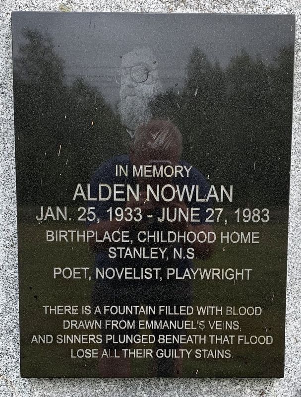 Alden Nowlan Marker image. Click for full size.