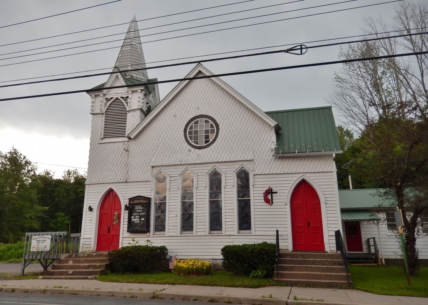 Methodist Church (<i>front view from Broadway</i>) image. Click for full size.