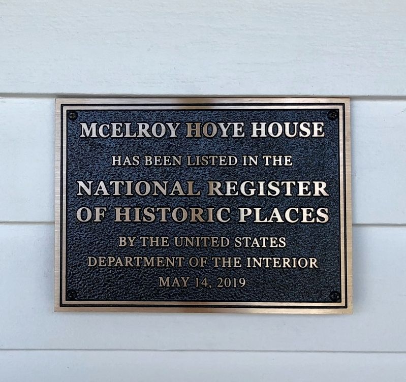 2019 NRHP plaque on the house. image. Click for full size.