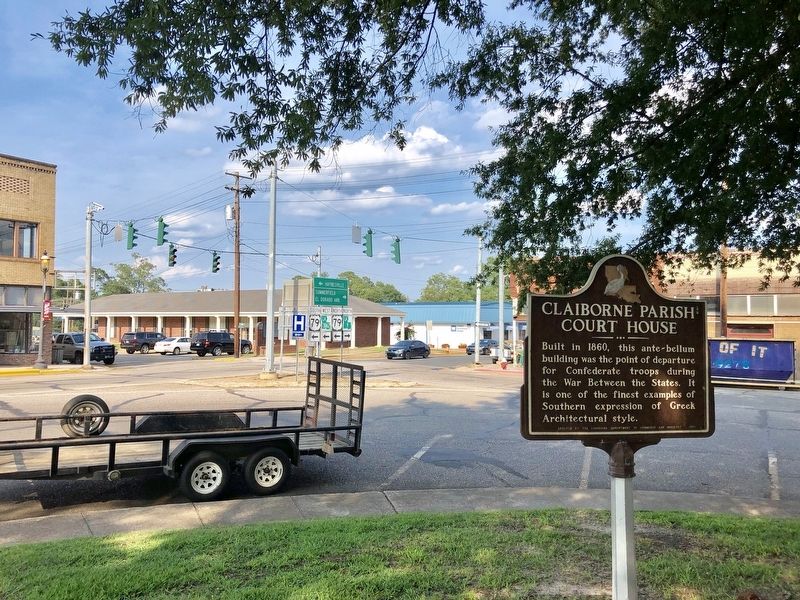 View of marker towards intersection of North & East Main Streets. image. Click for full size.