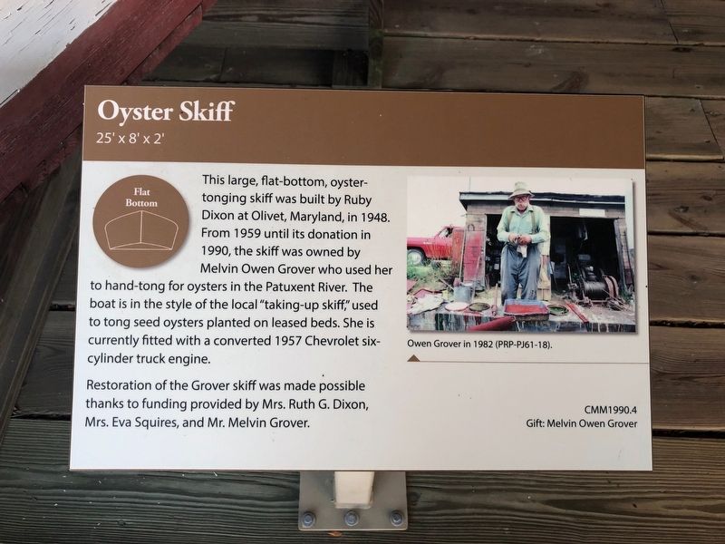 Oyster Skiff Marker image. Click for full size.