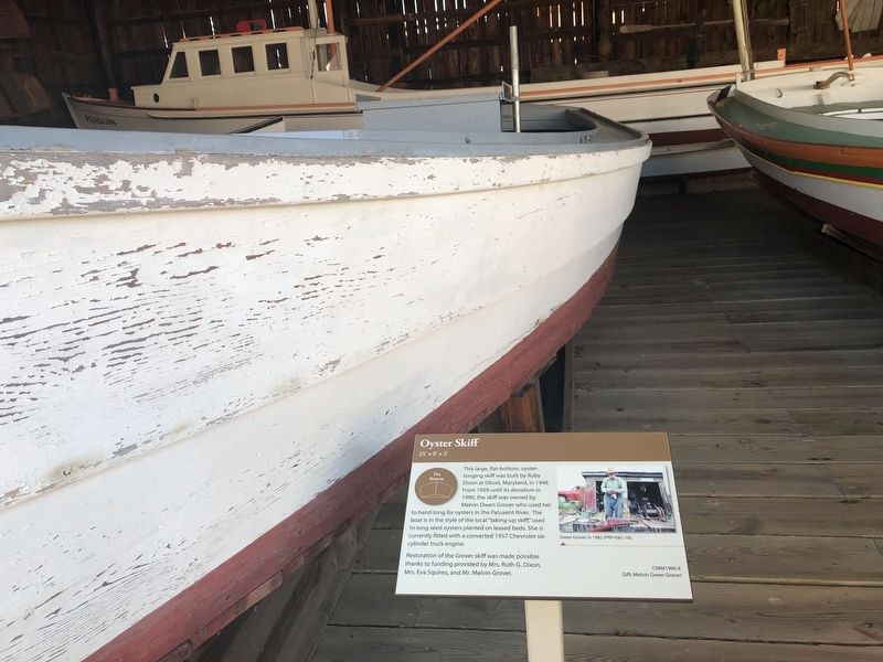 Oyster Skiff Marker. Click for full size. Oyster Skiff Marker image. Click for full size.
