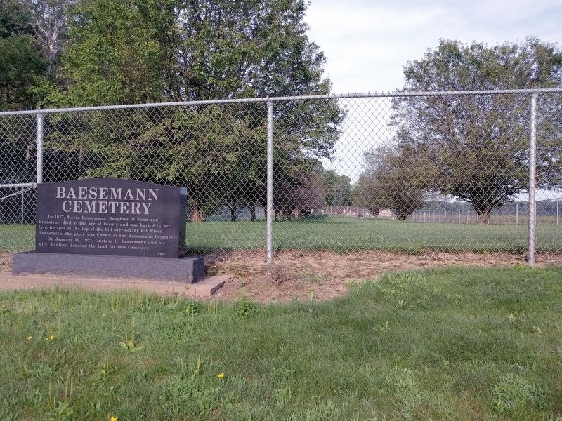 Baesemann Cemetery Marker image. Click for full size.